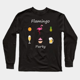 Flamingo Party Long Sleeve T-Shirt